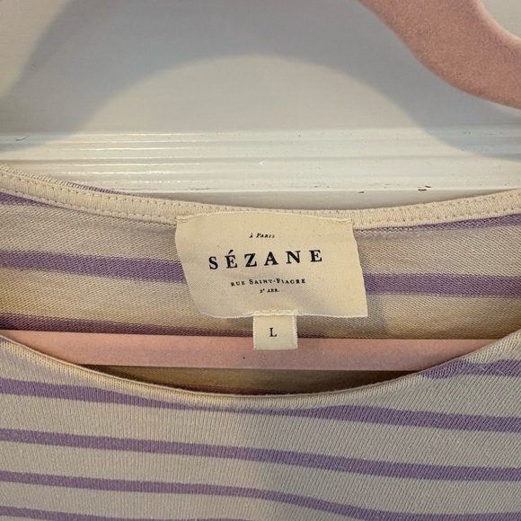 Sezane Colette Mariniere Top - Picture 2 of 7